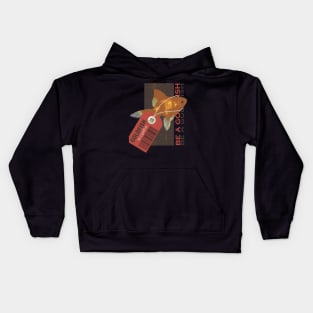 be a goldfish retro Kids Hoodie